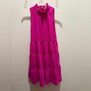 TCEC Fuchsia Tiered Casual Dress